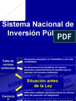 EL SISTEMA NACIONAL DE INVERSIÓN PÚBLICA