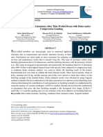 Buckling Behavior of Aluminum Alloy Thin-Walled Beam With Holes Under Compression Loading