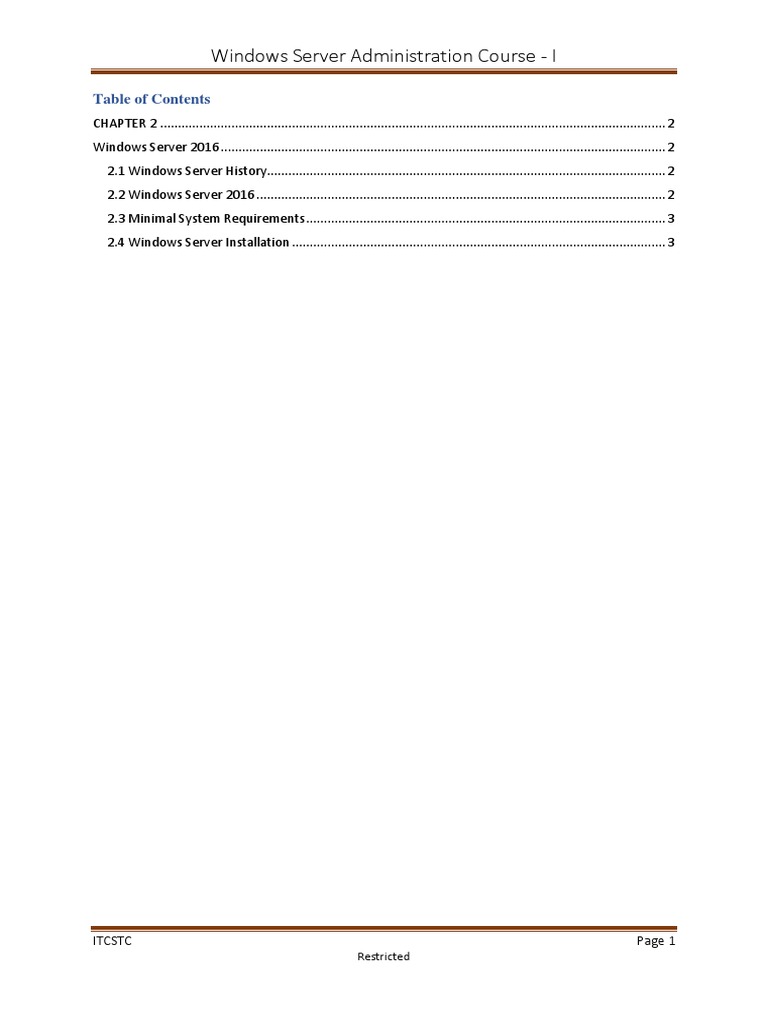 Chapter 2 Windows Server 2016 Pdf Microsoft Windows Server