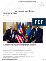 Biden - We Were Clumsy Over France Submarine Row - BBC News
