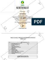 Perawat Instrumentator Dan Sirkulasi-E Certificate Diklat Piss 13093