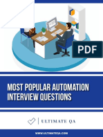 Most Popular Automation Interview Questions