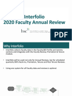 Interfolio Annual Faculty Review Process