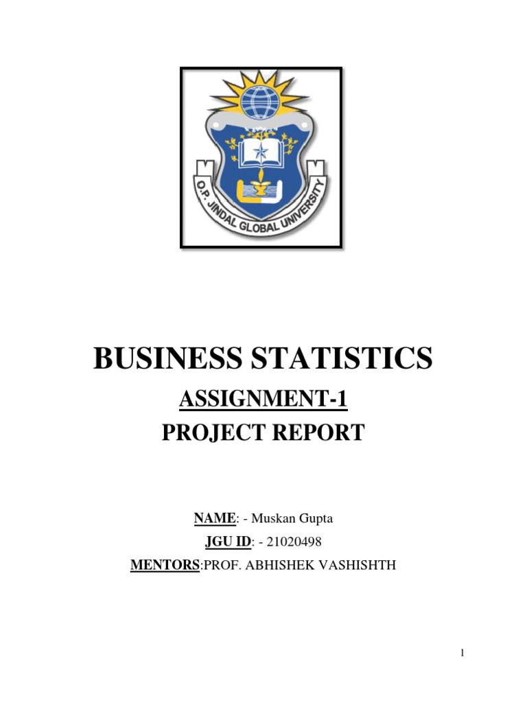 Business Statistics: Assignment-1 Project Report | PDF | Statistics ...