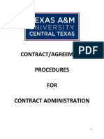 Contract Administration Procedures Guide