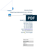 Symbol Technologies PLC: University of Gondar Netapp Storage Implementation For Uog - Ucs Project As-Built Documentation