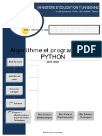 Manuel Algo & Prograammation Python Eleve 2021-2022 Special Sections Scientifiques - Partie Cours