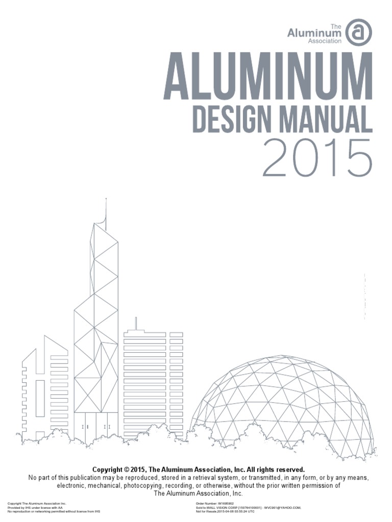 Aluminum Design Manual 2015 PDF Strength Of Materials Mechanics