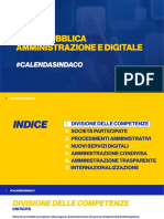 Pubblica Amministrazione e Digitale - #CalendaSindaco - Roma 2021