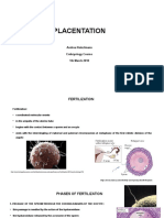 Placentation: Andrea Heinzlmann Embryology Course 1th March 2018