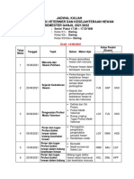 JADWAL KULIAH VETERINER