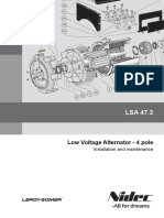 Low Voltage Alternator - 4 Pole: Installation and Maintenance