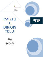 Model Caietul Dirigintelui