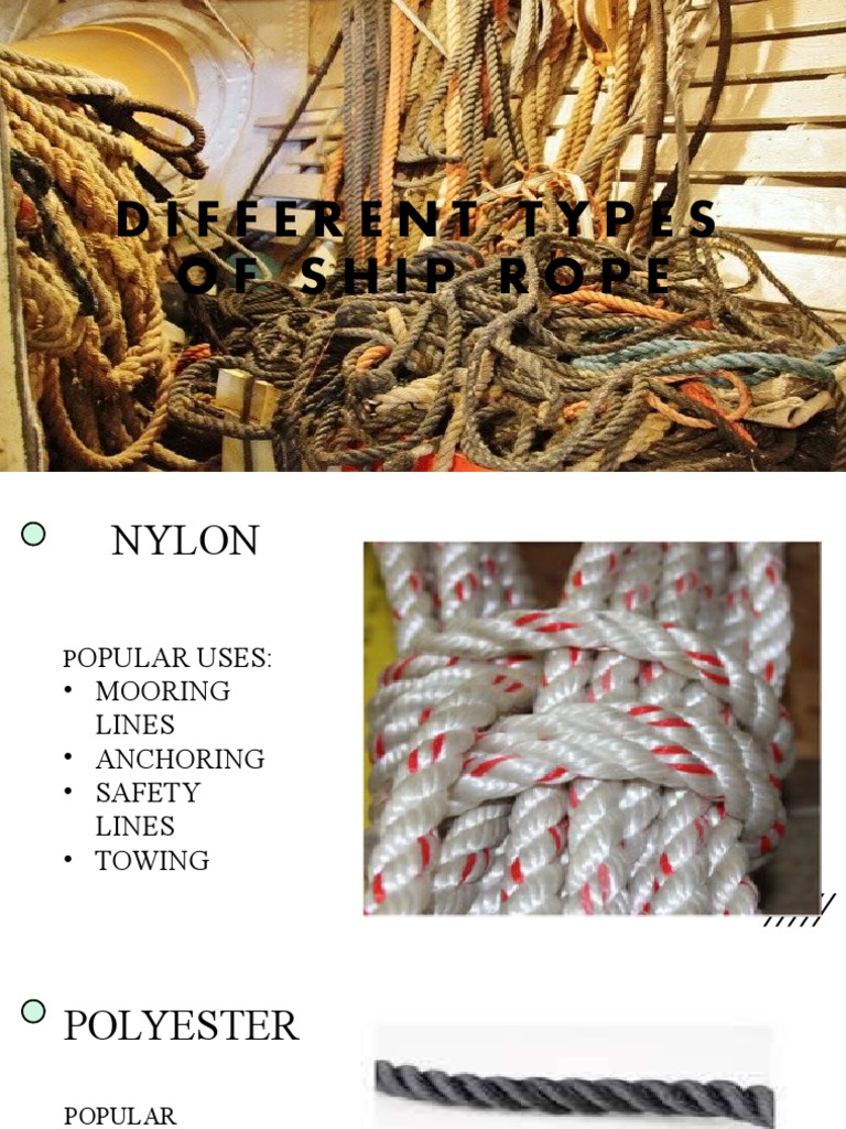 Different Types of Ship Rope | PDF