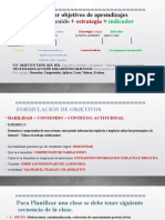 Guía para Redactar Objetivos de Aprendizajes Habilidad +