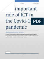 ICT's Important Role During the Covid-19 Pandemic