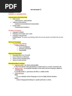 Elements of Communication: Bpo Reviewer