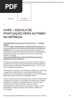 Escala CARS para Avaliação do Autismo | PDF