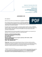 Assessment Fee: Department of International Affairs: ISGS WWW - Uni-Kl - De/international - Info@isgs - Uni-Kl - de