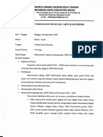 Laporan Muscab Abti Kab Gresik: Kegiatai (