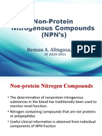 Non-Protein Nitrogenous Compounds (NPN'S) : Reman A. Alingasa, RMT