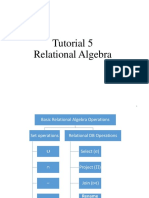 Tutorial 5 Relational Algebra
