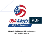 2017 USA Volleyball Indoor High Performance Girls Training Manual