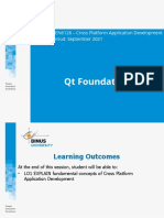 QT Foundation: Course: CPEN6126 - Cross Platform Application Development Effective Period: September 2021