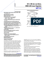 40 V, 200 Ma, Low Noise, CMOS LDO Linear Regulator: Data Sheet