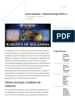 D&D 5 Edição - Cavaleiros de Solamnia - Patrono de Grupo (Parte 1) - RedeRPG