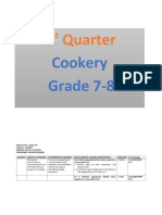 1 Quarter: Cookery Grade 7-8