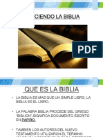 Conociendo La Biblia