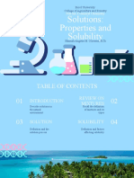 Solutions: Properties and Solubility: Nat Sci 3 General Chemistry