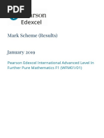 January 2019 (IAL) MS - F1 Edexcel