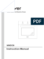 User Manual Mayer MMDO9 Built-In Oven