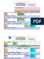 Cronograma de Sesiones Educativas A La Comunidad y Funcionarios