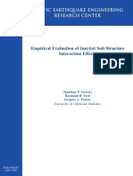1999 Empirical Evaluation of Inertial Soil Structure Interaction Effects