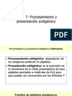 Tema 7 - Procesamiento y Presentación Antigénica