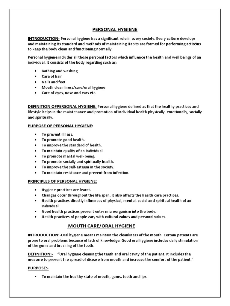 Oral Hygiene | Download Free PDF | Hygiene | Oral Hygiene