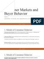 Consumer Markets and Buyer Behavior: Unit 3 Chapter 5 Kotler and Armstrong (2018)