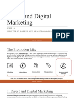 Direct and Digital Marketing: Unit 13 Chapter 17 Kotler and Armstrong (2018)