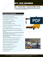 Smart-Rig Cranes: T1 Global Model - Electric / Hand Pump Jack