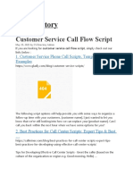CS-Directory: Customer Service Call Flow Script