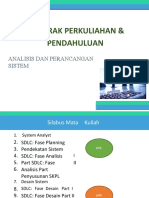 System Analyst SDLC Planning Analysis Design