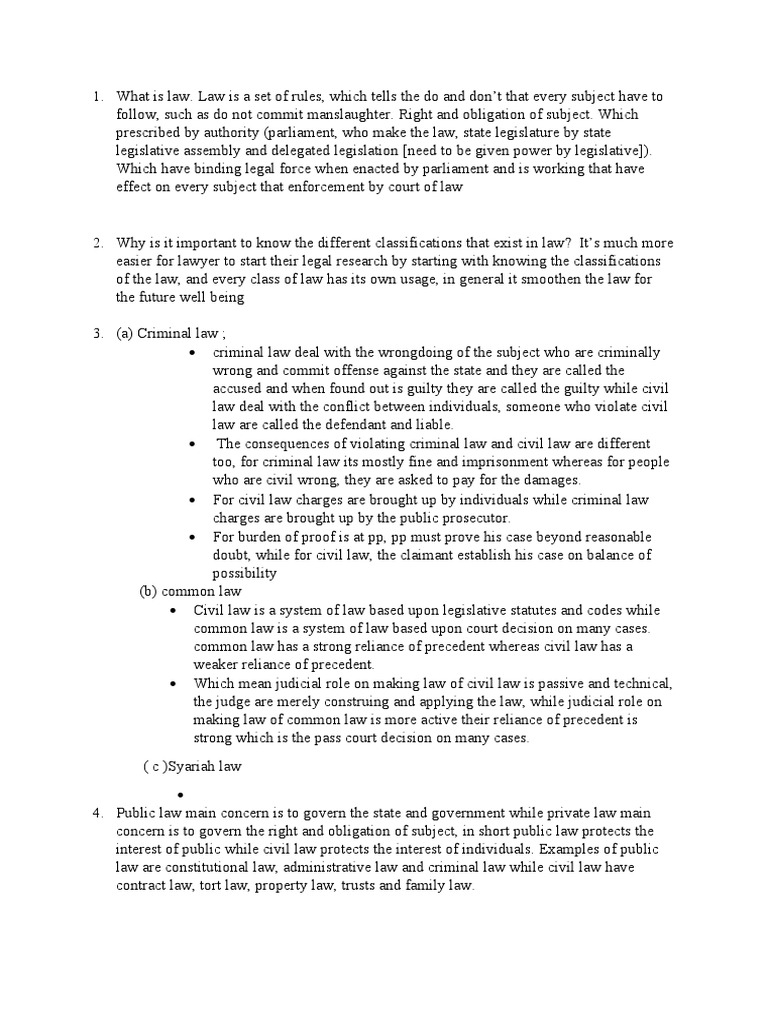 What Is Law PDF Common Law Criminal Law