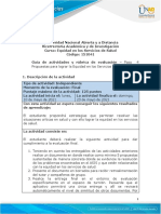 Guía de Actividades y Rúbrica de Evaluación - Paso 4 Propuestas para Lograr La Equidad en Los Servicios de Salud