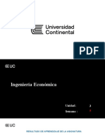 Semana 05 - Unidad 3 Ingeniería Economica