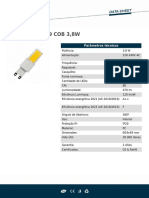 Lâmpada LED G9 COB 3,8W