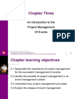Chapter Three: An Introduction To The Project Management of Events