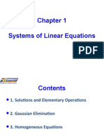 Chapter 1 - Systems of Linear Equations